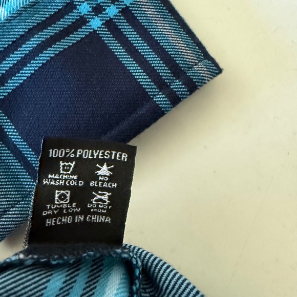 Dixxon Flannel Axel Crew Foundation Blue Plaid D-Tech Button Shirt Womens LARGE - Picture 8 of 8